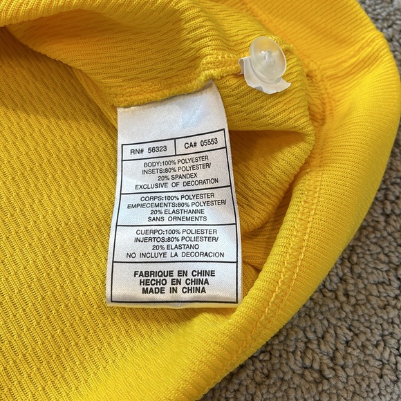Nike Golf Yellow Polo Shirt - Picture 5 of 7
